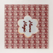 Puzzle Cadeau floral personnalisé et sur mesure pour la f (Horizontal)