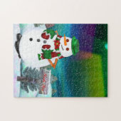 Puzzle CADEAU Frosty Town Christmas JIGSAW (Horizontal)
