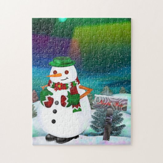 Puzzle CADEAU Frosty Town Christmas JIGSAW (Vertical)