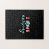 Puzzle Cadeau infirmière | I Love Nursing (Horizontal)