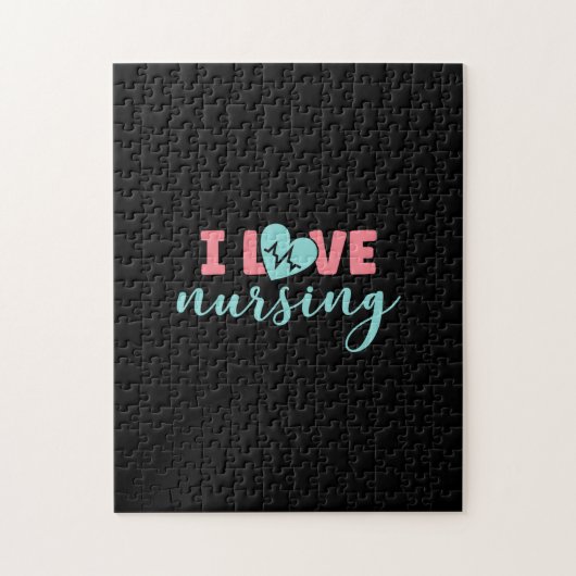 Puzzle Cadeau infirmière | I Love Nursing (Vertical)