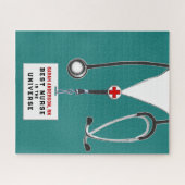 Puzzle cadeau infirmière personnalisée (Horizontal)