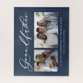 Puzzle Cadeau minime de script multi photo grand-père (Vertical)