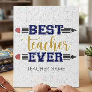 Puzzle Cadeau personnalisé Meilleur Enseignant - Cadeau P