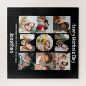 Puzzle Cadeau personnalisé pour maman mère Fête 9 Photo C (Horizontal)