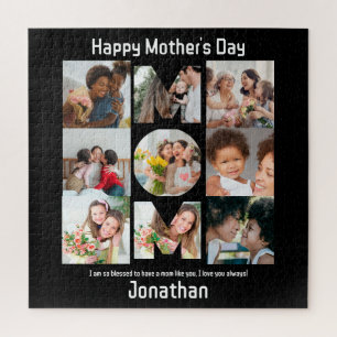 Puzzle Cadeau personnalisé pour maman mère Fête 9 Photo C