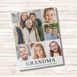 Puzzle Cadeau photo Mamie 6