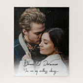 Puzzle Cadeau photo moderne Couple Customisé Cadeau (Vertical)