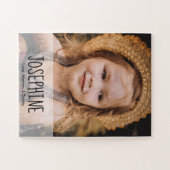 Puzzle Cadeau photo pour fille personnalisée (Horizontal)