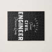 Puzzle Cadeau pour ingénieur civil (Horizontal)