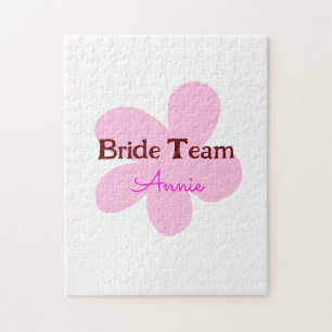 Puzzle cadeau simple minimal demoiselle d'honneur texte a