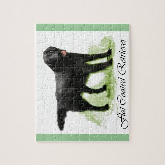 Puzzle Cadeaux d'Art Retriever à revêtement plat (Vertical)