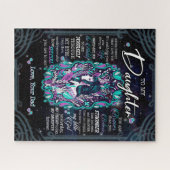 Puzzle Cadeaux de fille | Lettre À Ma Fille De Papa (Horizontal)