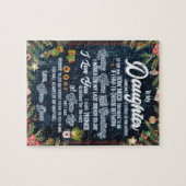 Puzzle Cadeaux de fille | Lettre À Ma Fille De Papa (Horizontal)