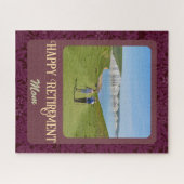 Puzzle Cadeaux de retraite heureux personnalisés pour mam (Horizontal)