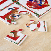 Puzzle Cadeaux d'impression de courtepointes des 12 jours (Côté)