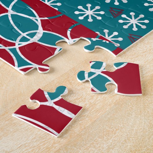 Puzzle Cadeaux enrobés suédois modernes personnalisés (Côté)