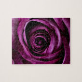 Puzzle Cadeaux Girly de beaux de pourpre de rose pétales (Horizontal)