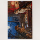 Puzzle Cadeaux pour amateurs de chiens drôles jouant aux  (Vertical)