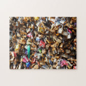 Puzzle Cadenas d'amour du Pont des Arts Paris. (Horizontal)