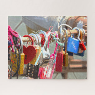 Puzzle Cadenas d'amour Pont de Brooklyn New York.
