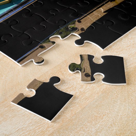 Puzzle Cadillac vert d'Elvis Presley convertible en (Côté)