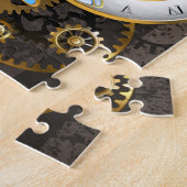 Puzzle Cadran Steampunk avec libellule (Côté)