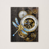 Puzzle Cadran Steampunk avec libellule (Vertical)