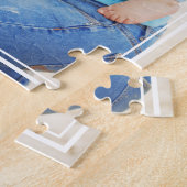 Puzzle Cadre blanc moderne Famille photo complète (Côté)