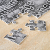 Puzzle Cadre de bordure florale Personnalisé Ajouter votr (Côté)