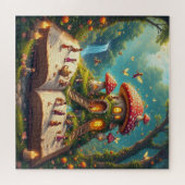 Puzzle Cadre de forêt enchantée avec fées (Horizontal)