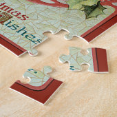 Puzzle Cadre de Noël avec ajout de couronne-photo (Côté)