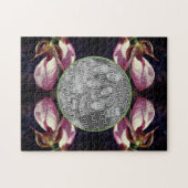 Puzzle Cadre d'orchidée rose sauvage Ajouter votre photo (Horizontal)