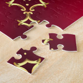 Puzzle Cadre élégant : perle et or. (Côté)