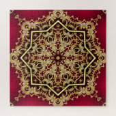 Puzzle Cadre élégant : perle et or. (Horizontal)