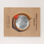 Puzzle Cadre en bois photo personnalisé (Horizontal)