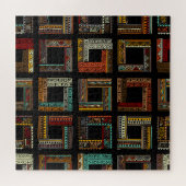 Puzzle Cadre Ethnique Abstrait Conception transparente (Horizontal)