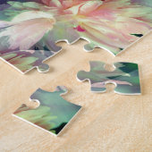 Puzzle Cadres de fleurs de pivoines roses Ajouter votre p (Côté)