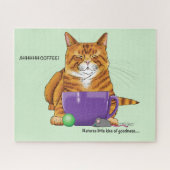 Puzzle Café au gingembre orange amusant (Horizontal)
