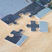 Puzzle Café avec chat et dachshund (Côté)