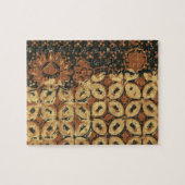 Puzzle Café Bean Batik Art Motif Design (Horizontal)