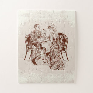 Puzzle café et amour