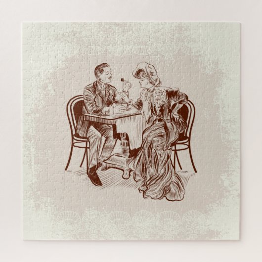 Puzzle café et amour (Vertical)