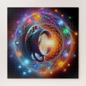 Puzzle Café et Cosmos : une synergie de l'énergie (Horizontal)