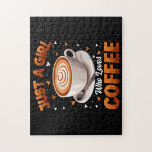 Puzzle Café Filles Femmes Juste Une Fille Qui Aime Café