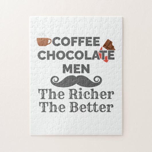 Puzzle Café Lover Chocolat Hommes Plus Riche (Vertical)