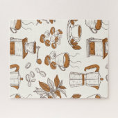 Puzzle Café motif et matières premières (Horizontal)
