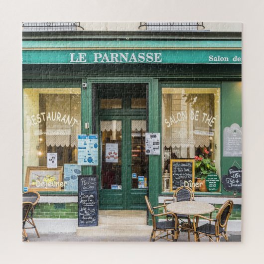 Puzzle Cafés français : Versailles scène cosy. (Vertical)