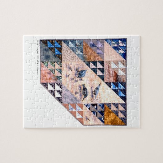 puzzle - caille Covey d'édredon d'art (Horizontal)