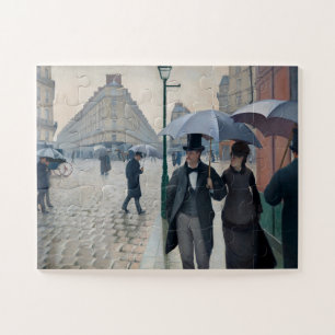 Puzzle Caillebotte Paris, rue de jour de pluie Art vintag